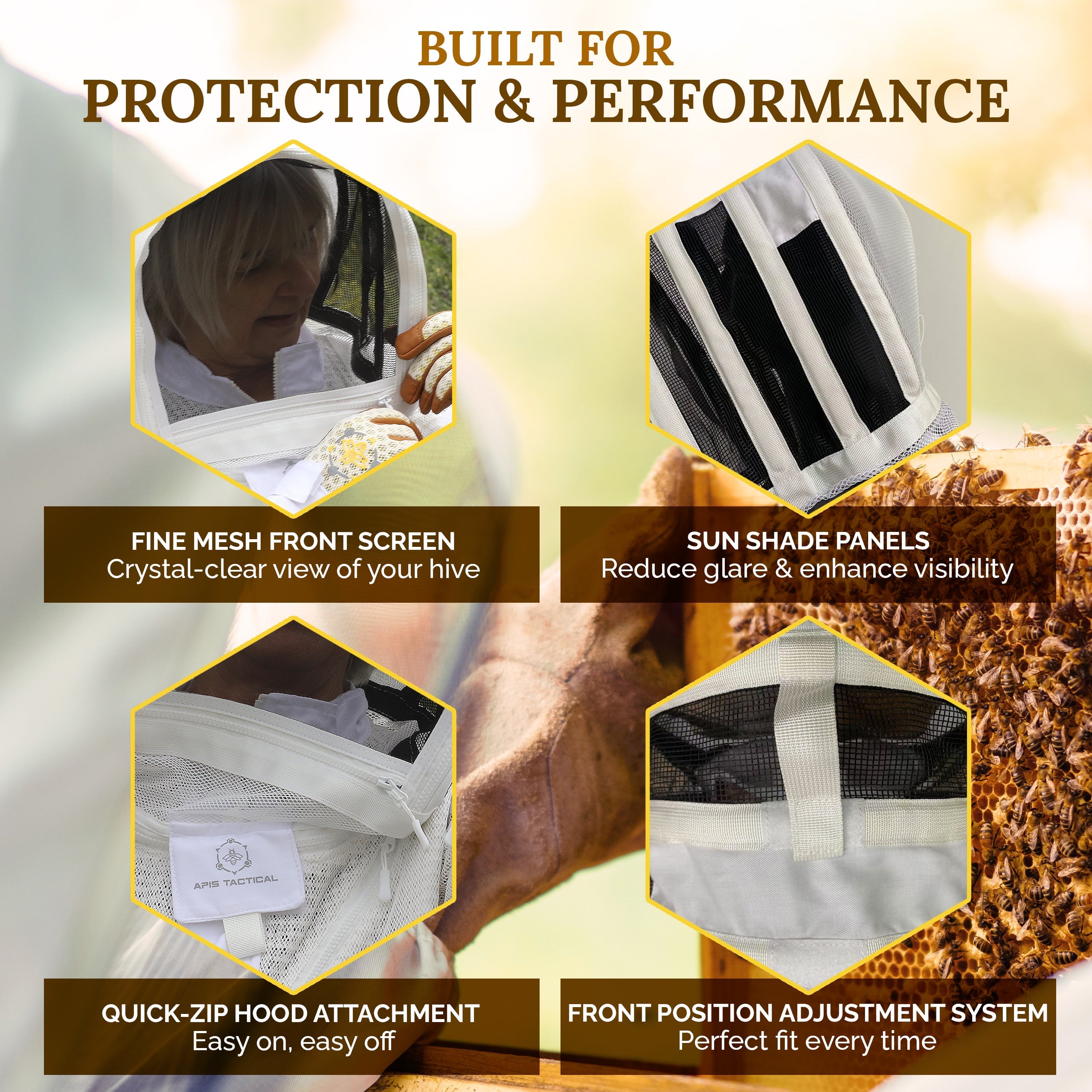 Apis Tactical PRO Beekeeping Fencing Veil