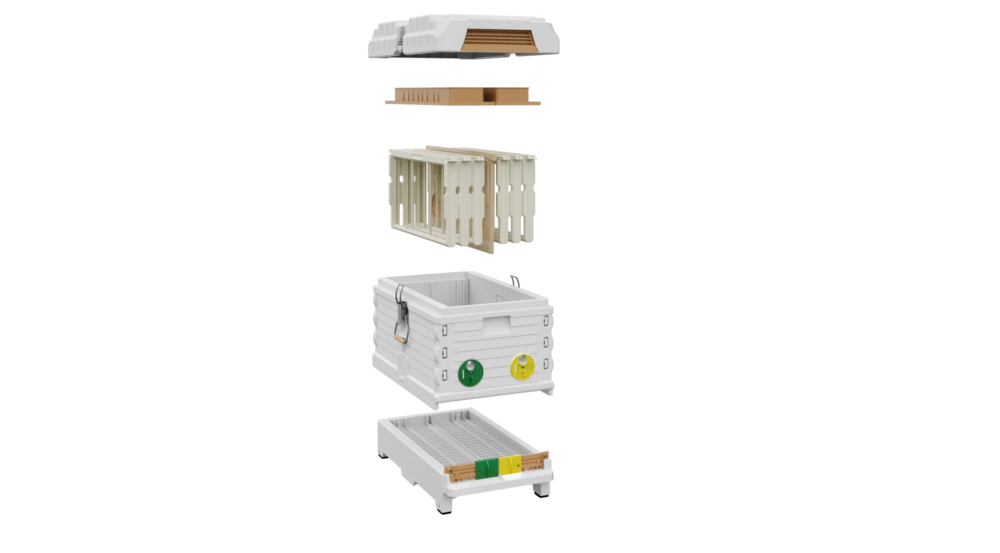 7 Frame NUC White Insulated Bee Hive Set