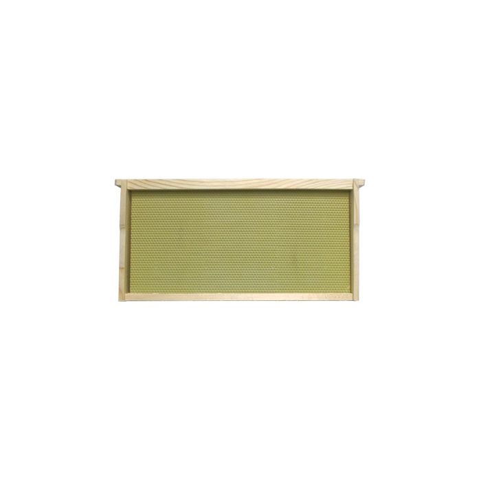 Deep 9 1/8" Grooved Top Bar Frames with Single Coated Yellow Plasticell Commercial Assembled