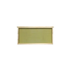 Deep 9 1/8" Grooved Top Bar Frames with Single Coated Yellow Plasticell Commercial Assembled